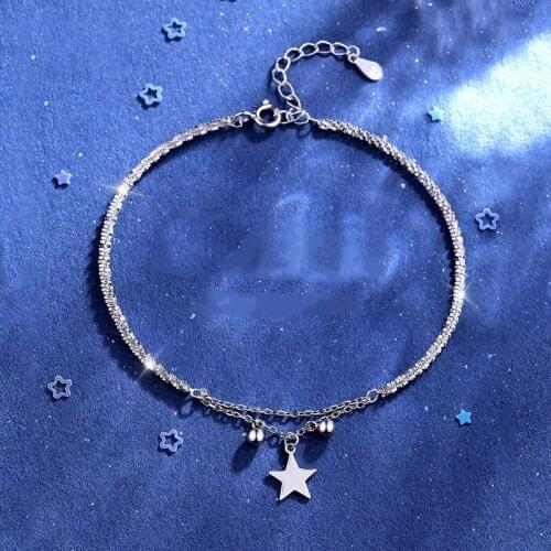 Fashion Womens S925 Silver Plated Platinum Gypsophila Personalized Light Luxury Bracelets 191