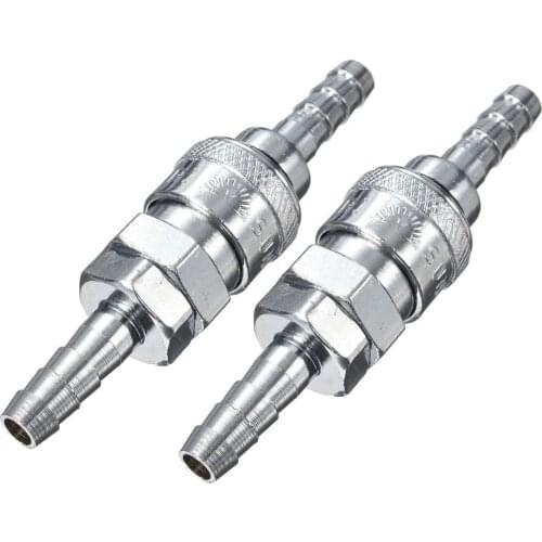 1 pair Male Female 8mm Gas Hose Copper Nozzle Quick Release Connector Caravan BBQ SH+PH