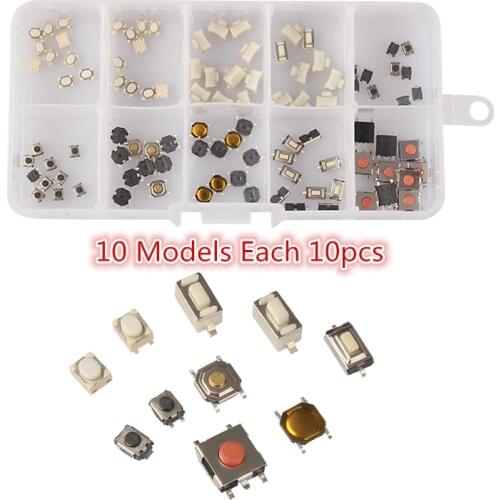 10 Models Tactile Push Button Switch Micro Switch Car Remote Control Button Switches Set