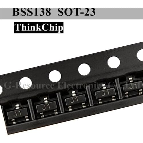 100pcs) BSS138 BSS138LT1G J1 SOT-23 SMD Field Effect Transistor (Marking J1) N channel MOS-FET triode