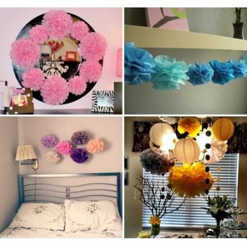 14 inch (35cm) Hot Sale Tissue Paper Pom Poms Flower Kissing Balls Home Decoration Festive & Party Supplies Wedding Favors