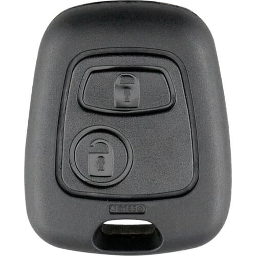 2 Buttons Remote Auto Car Key Fob Auto Case Blank Key Shell for Peugeot 206