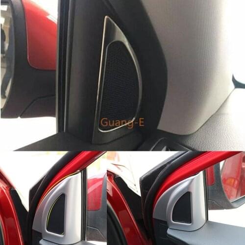 Car Stick Column Audio Speak Cover Window Windshield Side Triangle Trim 2pcs For Hyundai Solaris Accent 2017 2018 2019 2020