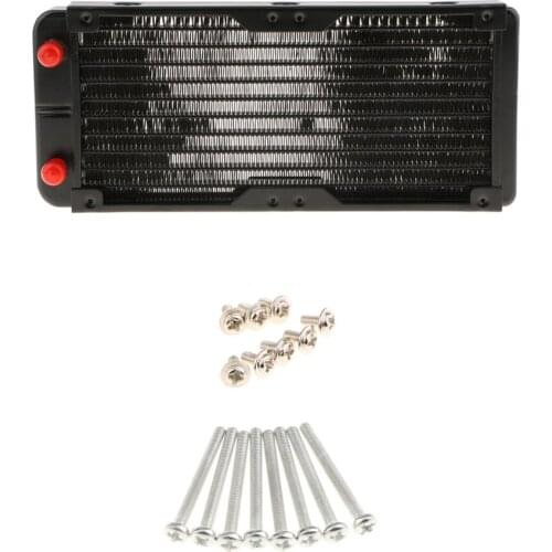 240mm 10 Pipe Aluminum Computer Radiator Water Cooling Cooler For CPU Heatsink Exchanger CPU Heat Sink For Laptop Desktop