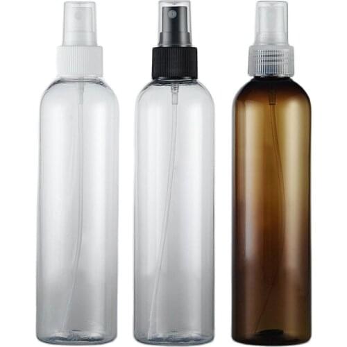 250ml X 25 Spray Empty Bottles For Perfumes 250cc PET Clear Container With Sprayer Pump Fine Mist Spray Bottle Cosmetic Packing