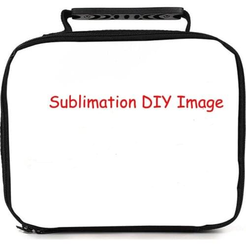 3pcs Isothermic Bags Sublimation DIY Blank White Student Polyester Portable Thick Expression Horizontal Fund Lunch Bag Ice Pack