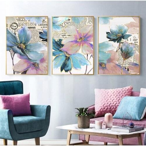 5D DIY diamond Painting Flowers Abstract Cross Stitch Kit Mosaic Diamond Embroidery Floral Full Square Drill Home Decoration