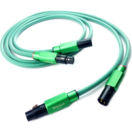 Pair Mcintosh 6N Pure Copper XLR Balance Interconnect Audio Cable for CD Player Amplifier