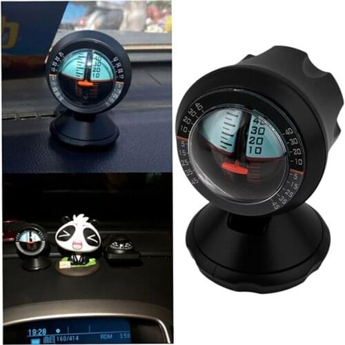 Car Inclinometer Level Tilt Gauge Indicator Angle Slope Level Meter Finder Tool Gradient Balancer