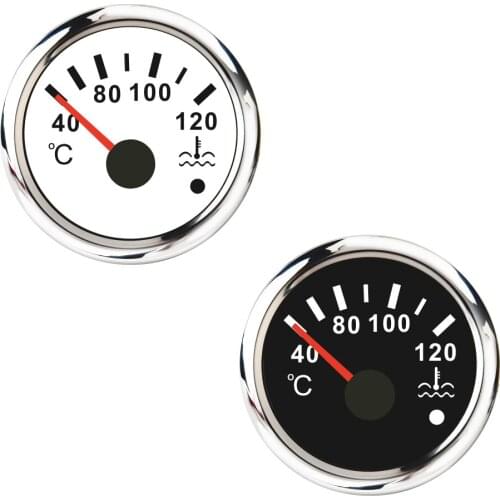 40~120Celsius Water Temperature Gauge 52MM Gauge Waterproof Water Temp Meter Indicator 9-32V For Car Auto Motorcycles Boat