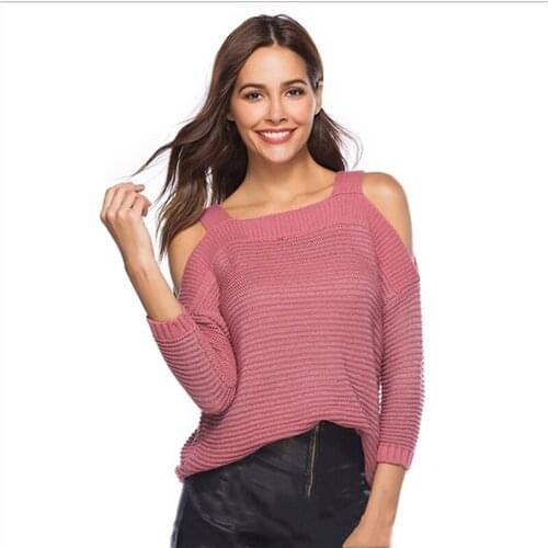 IANLAN Casual Sexy Strapless Sweater Vests Womens Short Loose Gilets Fashion Ladies Solid Off Shoulder Basic Knitwear IL00102