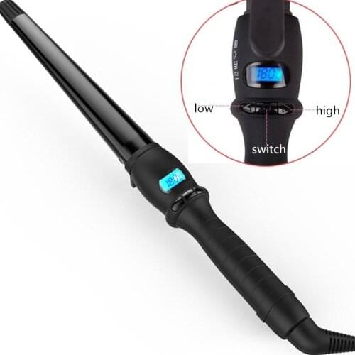 19/25/32mm Professional Ceramic Styling Tools Electric Hair Curling Iron Hair Waver Cone Hair Curler Roller Curling Wand 20#823