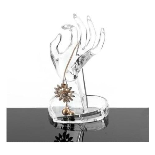 Manicure Ring Hand Exercise Transparent Hand Crystal New Hand Model New Hand Mannequin Prosthesis