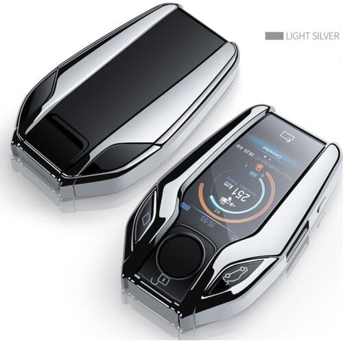 TPU Car Key Case Cover Fully Key Shell Remote Key Protector for BMW 7 Series 740 6 Series GT 5 Series 530i X3 Display Key