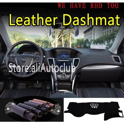 For Acura TLX 2014 2015 2016 2017 2018 2019 2020 Leather Dashmat Dashboard Cover Dash Mat Sunshade Carpet Car Styling Car Auto