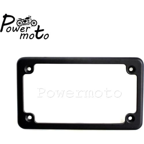 4"x7" Aluminum License Plate Frame Tag Plate Frame For Honda Kawasaki Yamaha Suzuki Harley BMW Ducati Indian Victory Vespa