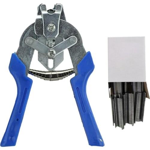 600pcs/set Ring Plier Tool M Clips Chicken Mesh Cage Wire Fencin Fastening Clamp Installation Poultry Cage Pliers