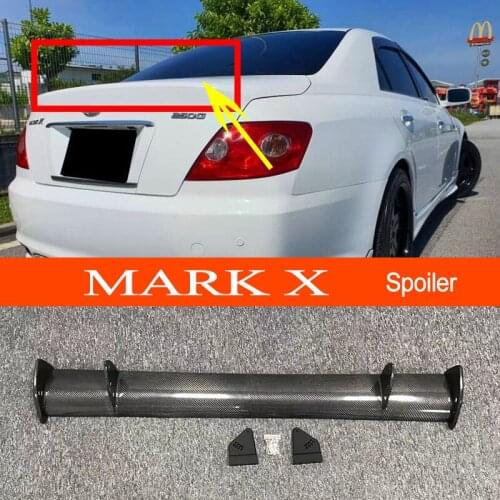 Mark X 2005-2008 Real Carbon Fiber GT-style Car-styling Sporty Rear Trunk Wing Spoiler for ToyotaMark X 2005-2008 Sedan