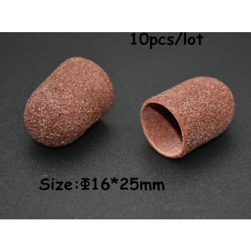 MAOHANG 10pcs/lot 16*25mm Nail Art Sanding Bands for Electric Drill Manicure Pedicure Machine Nail Tools