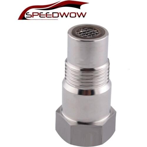 SPEEDWOW Universal O2 Sensor Spacer Adapter Isolator Extender Oxygen Sensor Extender M18 X1.5 Stainless Steel Car Parts