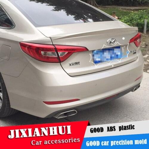 For Sonata Spoiler 2016-2018 Hyundai Sonata 9 Spoiler ZSK ABS plastic Material Car Rear Wing Color Rear Spoiler
