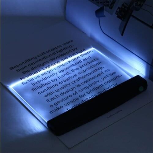 Creative Flat Plate LED Book Light Portable Travel Dormitory Reading Night Light Led Desk Lamp Eye for Home Decor Night Light