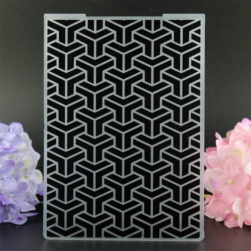 YLEF053 Corner Plastic Embossing Folder For Scrapbook Stencils DIY Photo Album Cards Making Decoration Template Tool 10.5*14.5cm