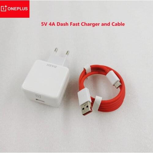 20W Oneplus 1+6 Dash Charger USB Fast Charging Adapter 1M USB Dash Cable For Oneplus 3 3T 5 5T 6 6T 7 7T Pro Nord