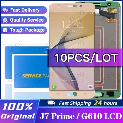 10pcs/lot ORIGINAL 5.5'' LCD for SAMSUNG Galaxy J7 Prime Display G610 G610F Touch Screen Digitizer Display J7 Prime Replacement
