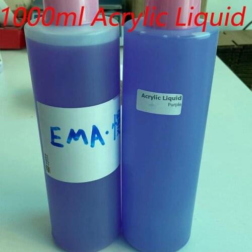 1000ML Acrylic EMA Liquid||Monomer Crystal Acrylic Nail Art||Clear Used For Acrylic Powder Dust