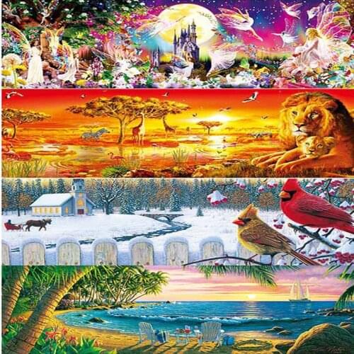 1000 Piece Panoramic Jigsaw Puzzle African Plains Safari Jumbo Jigsaw puzzle 1000pcs animal landscape New year Gift