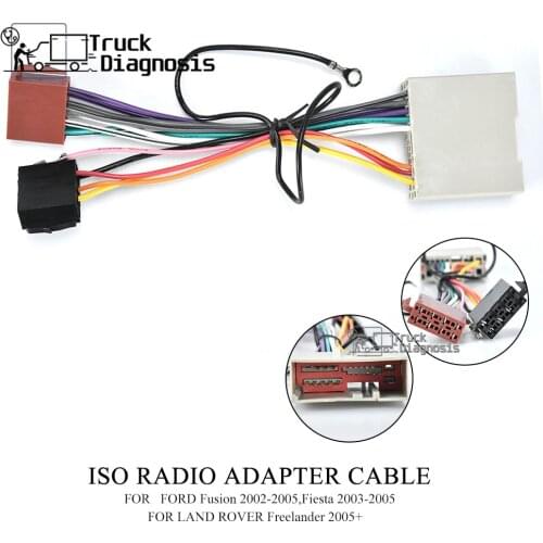 12-035 ISO standard HARNESS Raido adapter for Fusion Fiesta LAND ROVER Freelander