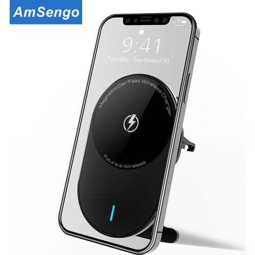 15W Magnetic wireless car chargers Phone Holder Magnetic car fast wireless car chargers for iPhone 12 12Pro charging holder