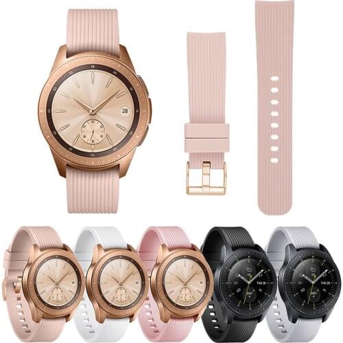 20mm Sport Silicone Watchband for Samsung Galaxy Watch 42mm Active2 40mm 44mm Gear S2 Active 2 Strap Band for Huami Amazfit Bip