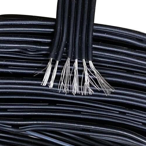 28AWG 2P/3P/4P/5P/6Pin Special Soft Silicone Cable Silicone gel Wire -60 ~200 degree Insulationis Soft and Resists Soldering