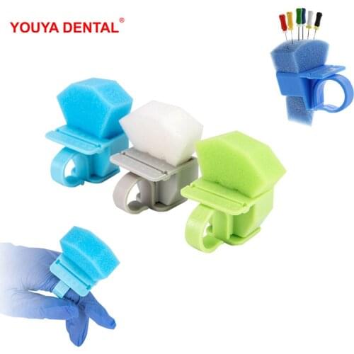 3pcs/lot Dental Endodontic Box Finger Ring Endo Ruler Root Canal Needle Cleaning File Holder Dentistry Dentist Lab Material Tool