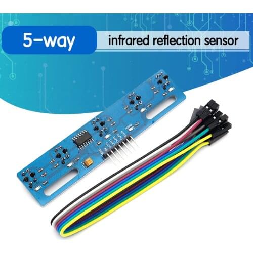5 Channel Infrared Reflective Sensor TCRT5000 IR Photoelectric Switch Barrier Line Track Module Obstacle Avoidance Sensor
