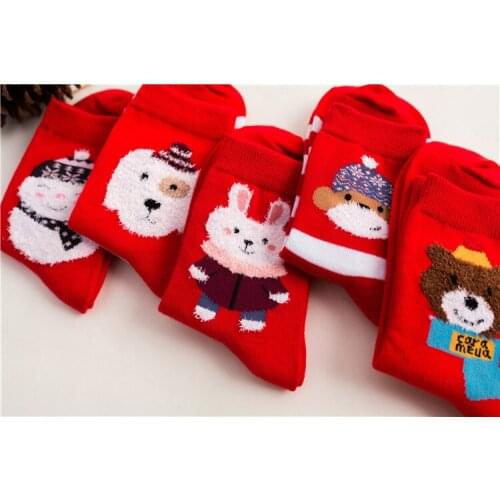 500pairs/lot women new fashion christmas cotton cute 3D cartoon animal pet dog/bear/snowmen/rabbit sock