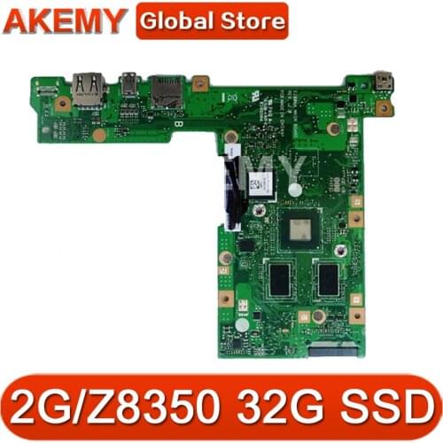 Akemy 90NL0070-R00041 Motherboard For ASUS E200 E200H E200HA Laptop motherboard E200HA Mainboard 32G-SSD 2G/Z8350-CPU