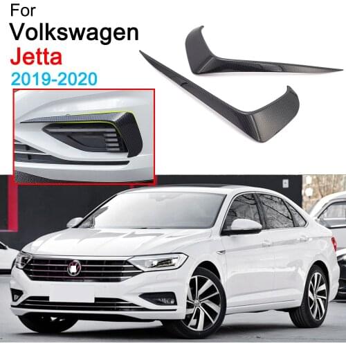 Front Bumper Canards Decoration Stickers Fog Light Lamp Cover for Volkswagen VW Jetta MK7 Accessories 2019 2020
