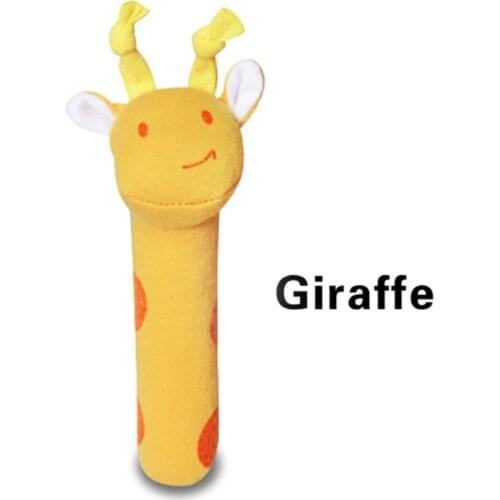 Baby Rattles Differnet Kinds of Baby Plush Rattle Educational Toys Rattle Animal BB Stick Animal Toy Doll Kids Toy
