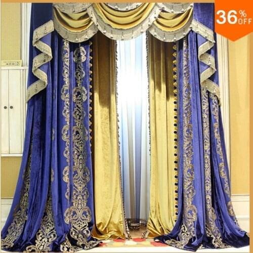 Ancient Egypt cortinas salon bedroom curtains Blue Shades The curtain decorations King curtains for living room Door curtain