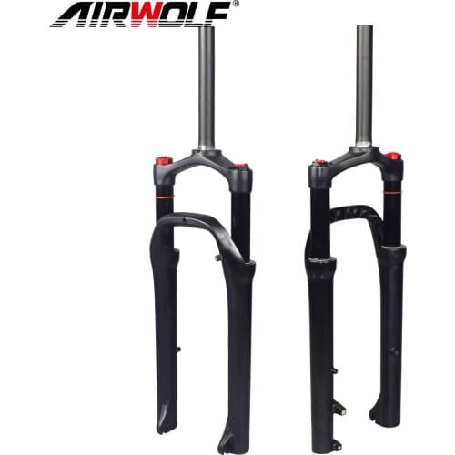 Fat Mtb Fork Air Suspension Fork 26 Stragiht Tube Manual Lockout Disc 160mm Travel 120mm Mountain Fat Bike Fork 26er*4.0inch