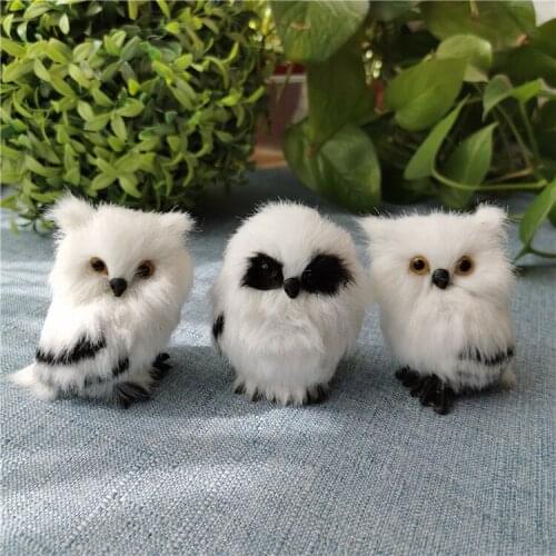 Artificial Furry Foam Baby Owl,Craft Simulation Owls for Home Garden Party Decoration Accessories,Spring Easter Kids Gift