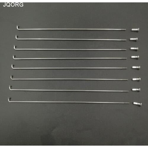 JQORG 12G 2.6mm Spokes 304 Stainless Steel Material Sliver Color J-bend Electric Bicycle Motor Spokes Match With Brass Nipples