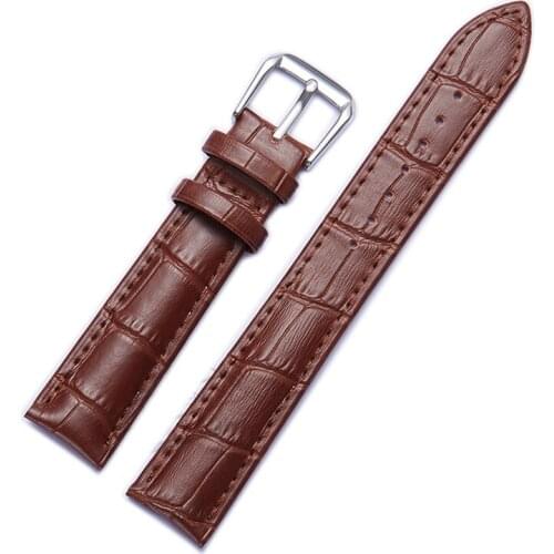 Leather Watch Strap For Muslim Azan Wristwatch Replace Watchband 12-24mm
