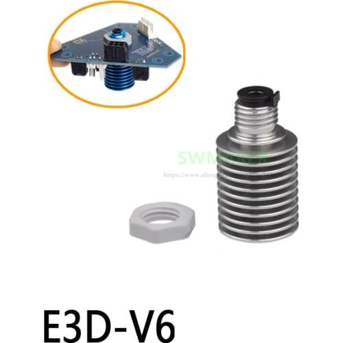 V6 Metal Extruder Heat Sink Radiator with threaded M12*1.5, Compatible With For Remote/Direct Extruder 3D printer parts