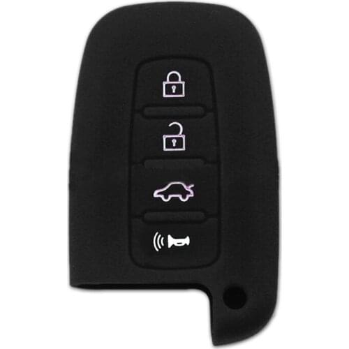 Muchkey Key Cover Remote Flip Case Protect Skin For 3 Button Floding Key For Hyundai Sonata Tucson