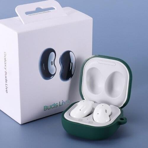 Anti-fall Soft Washable Dust-proof Protective Cover Silicone Case for S-AMSUNG Galaxy-Buds live Wireless Earphone