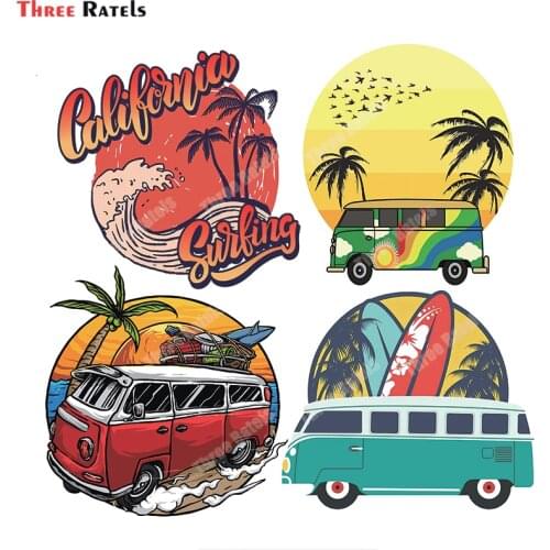 Three Ratels B430 Camper Travel Bumper Car Sticker VAN Windshield Laptop Decal Motorcycle Scratch-Proof RV Car Styling